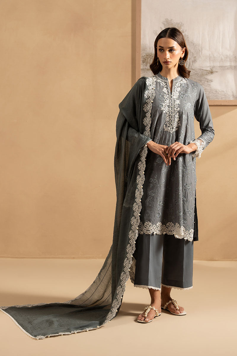 Cross Stitch - SOFT GRAPHITE - Lawn - 3 Piece - Unstitched