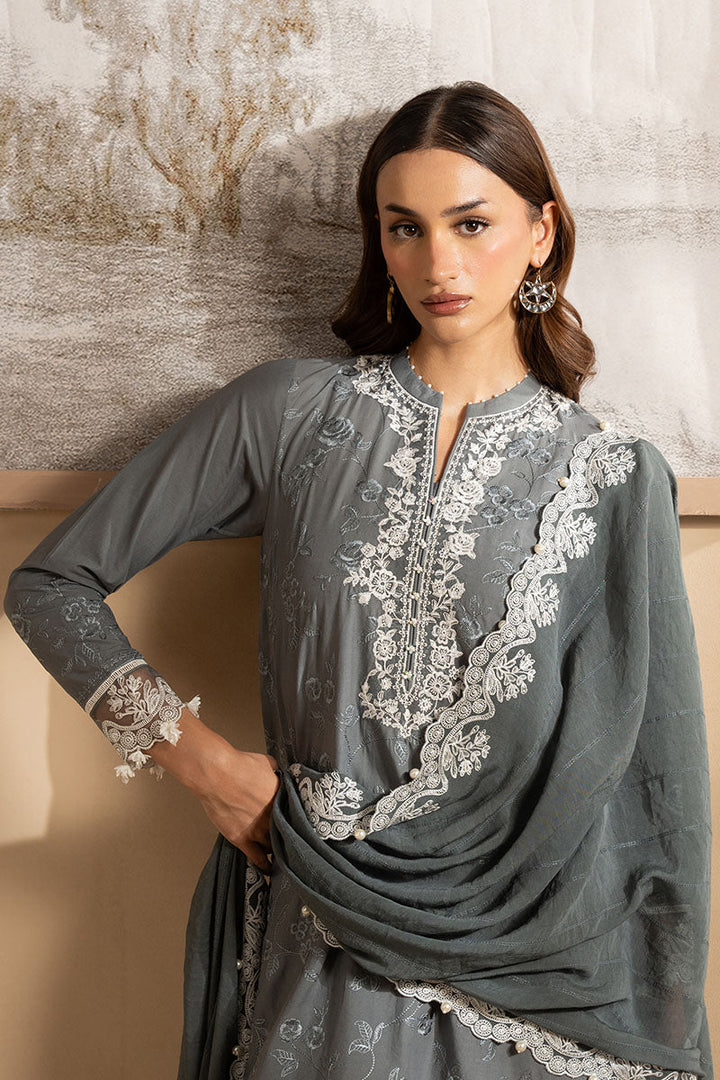 Cross Stitch - SOFT GRAPHITE - Lawn - 3 Piece - Unstitched