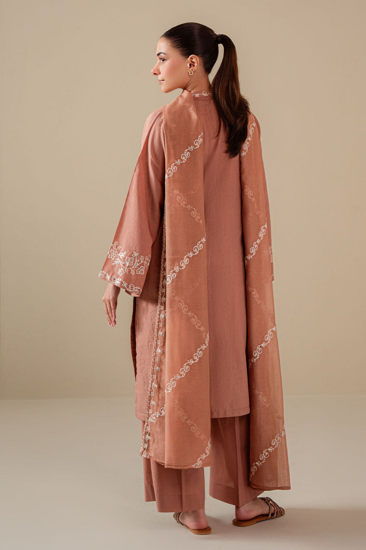 Cross Stitch - Sand Clay Lawn Suit For Women - Peach - 2 Piece