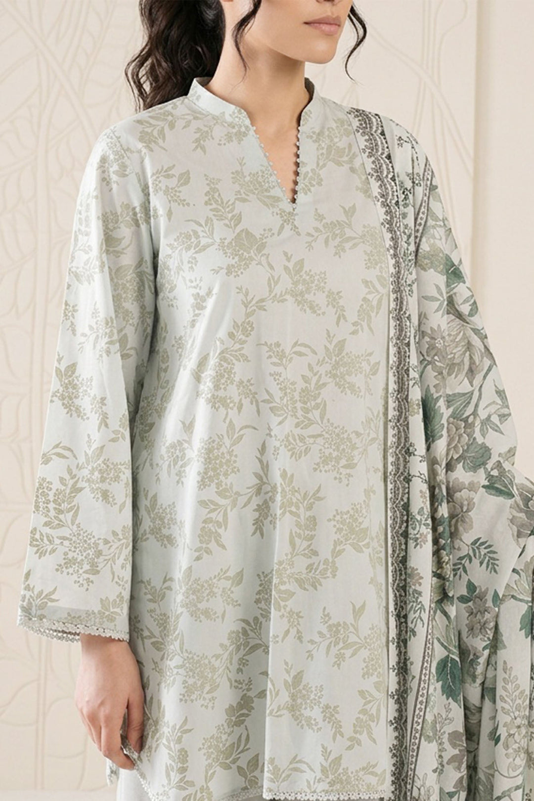 Cross Stitch - Serene Whisper Lawn Suit For Women - 3 Piece