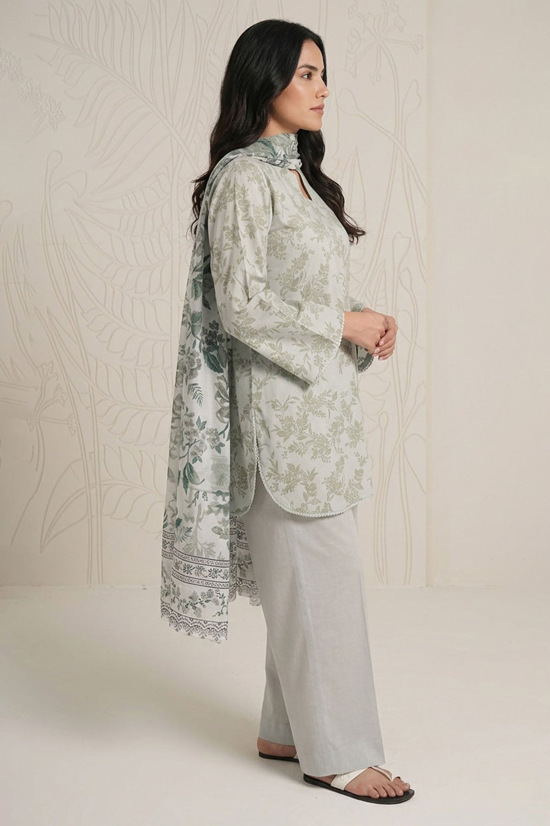 Cross Stitch - Serene Whisper Lawn Suit For Women - 3 Piece
