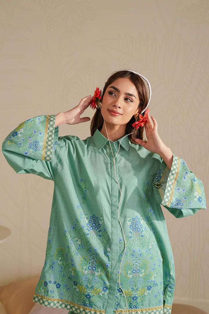 Cross Stitch - Spring Bell Digital Print Lawn Unstitch Suit For Women - 2 Piece