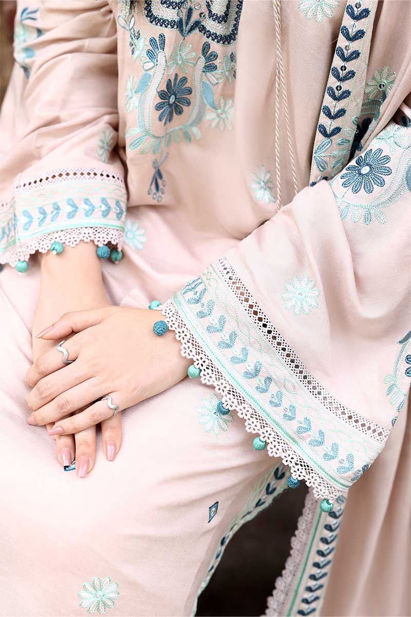 Cross Stitch - Subtle Maze - Marina Embroidered Suit - 3 Piece - Unstitch
