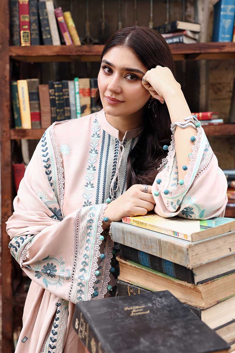 Cross Stitch - Subtle Maze - Marina Embroidered Suit - 3 Piece - Unstitch