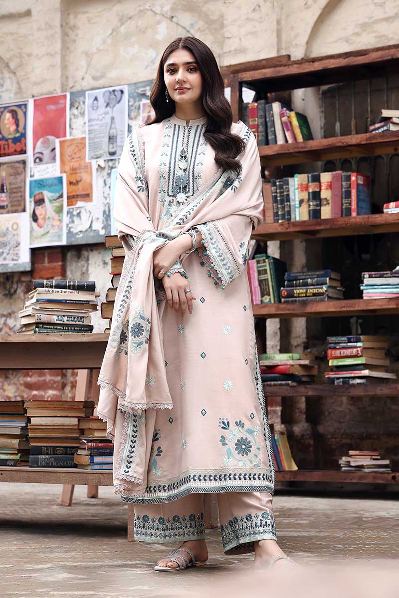 Cross Stitch - Subtle Maze - Marina Embroidered Suit - 3 Piece - Unstitch
