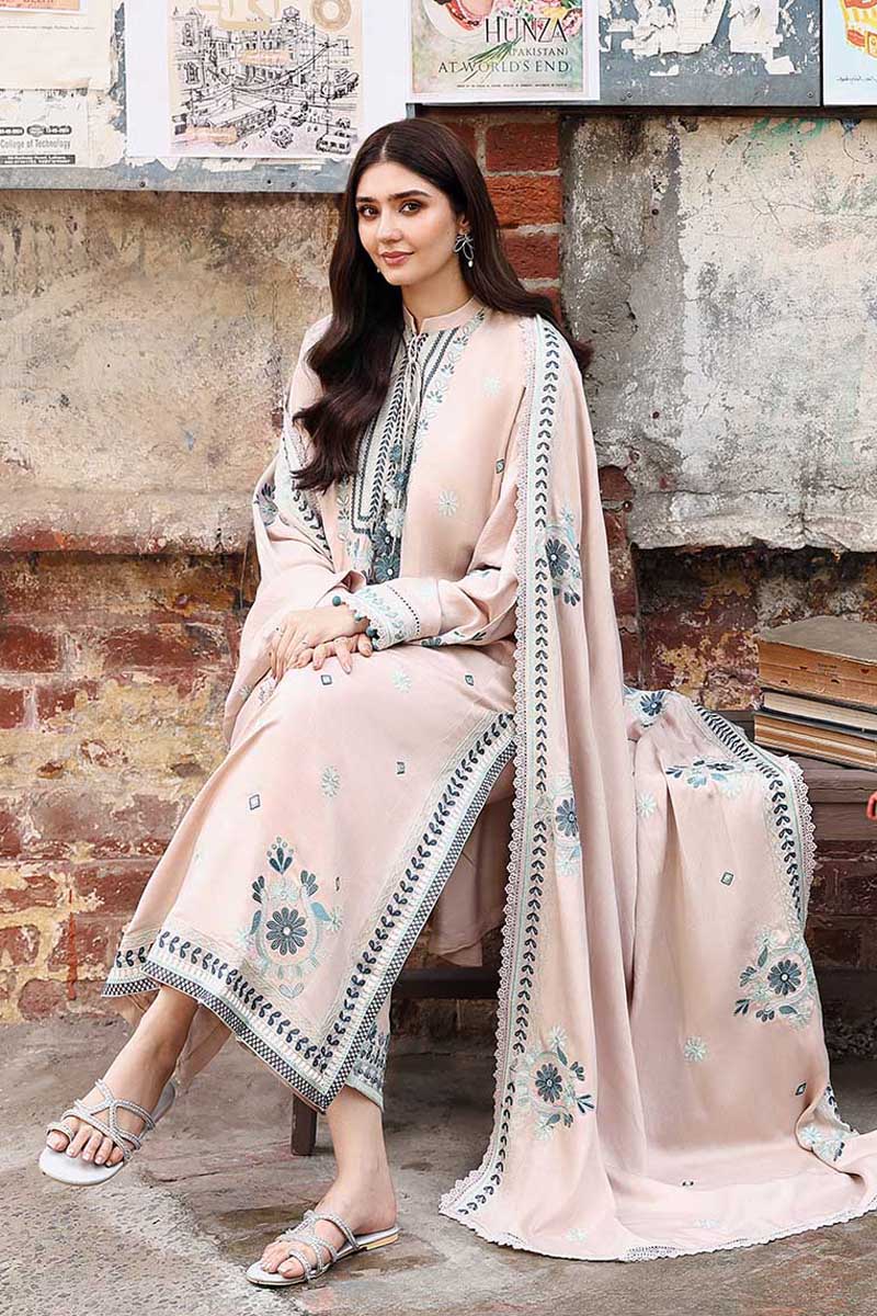 Cross Stitch - Subtle Maze - Marina Embroidered Suit - 3 Piece - Unstitch