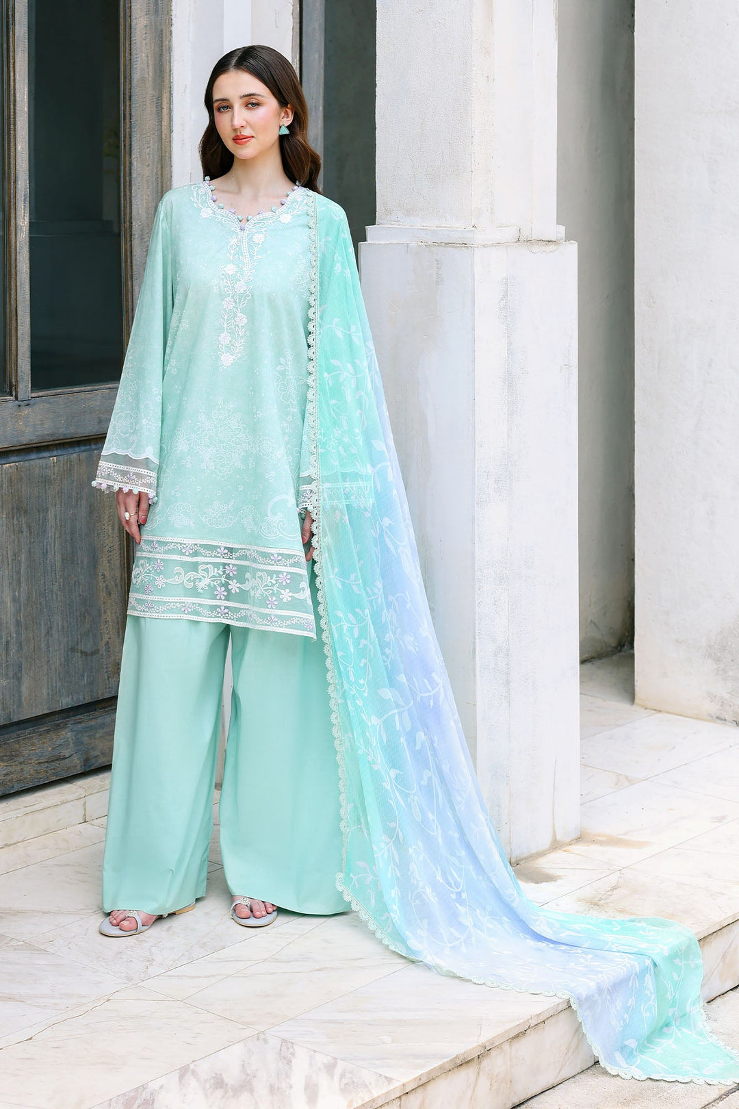 Cross Stitch - Summer Breeze Lawn Unstitch Suit For Women - 3 Piece