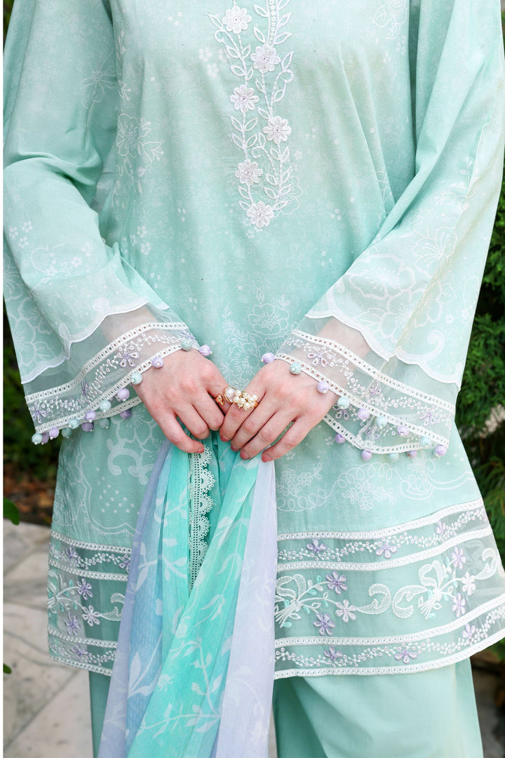 Cross Stitch - Summer Breeze Lawn Unstitch Suit For Women - 3 Piece