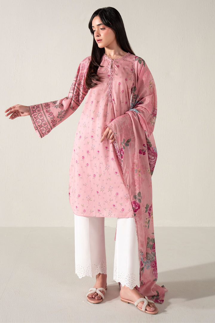 Cross Stitch - Vintage Aura Lawn Suit For Women - Pink - 2 Piece