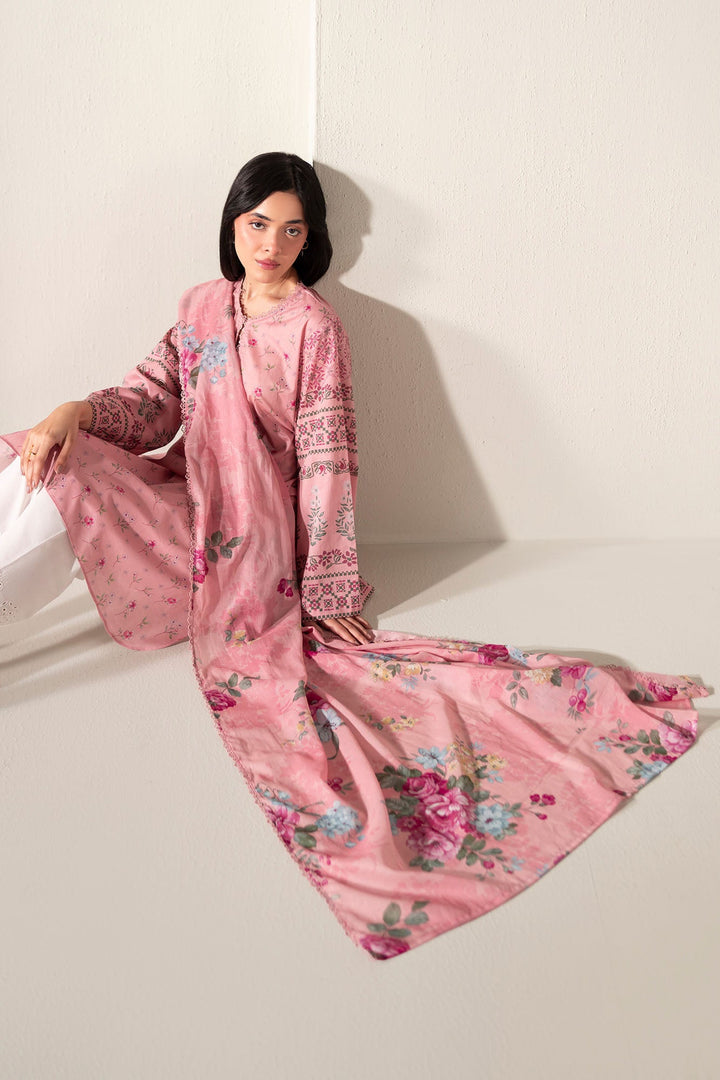 Cross Stitch - Vintage Aura Lawn Suit For Women - Pink - 2 Piece