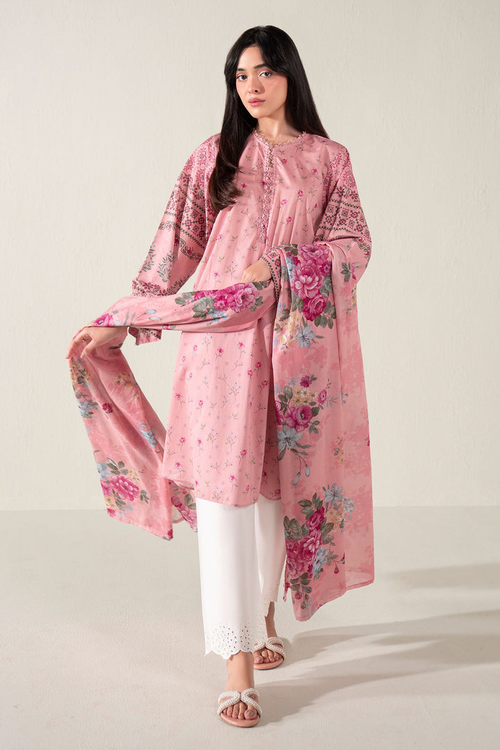 Cross Stitch - Vintage Aura Lawn Suit For Women - Pink - 2 Piece