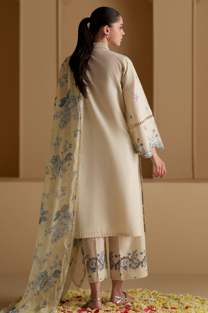 Cross Stitch - Whimsical Charm Chikankari Lawn Suit For Women - 3 Piece
