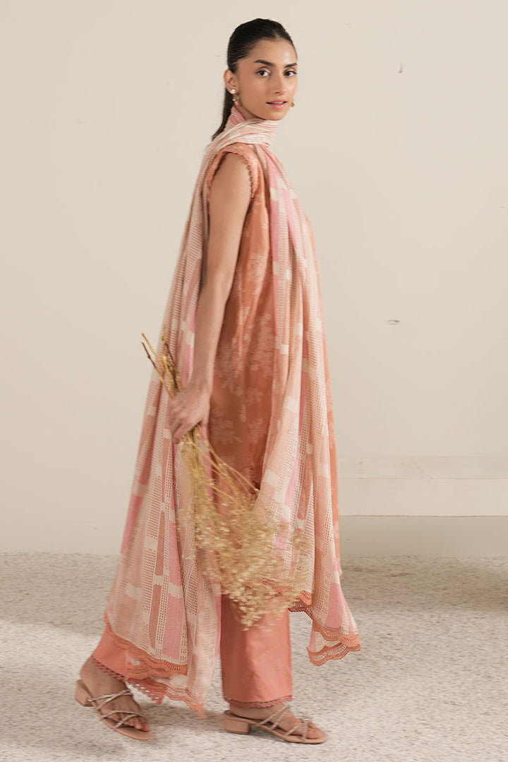 Cross Stitch - CORAL CRUSH - Lawn - 3 Piece - Unstitched