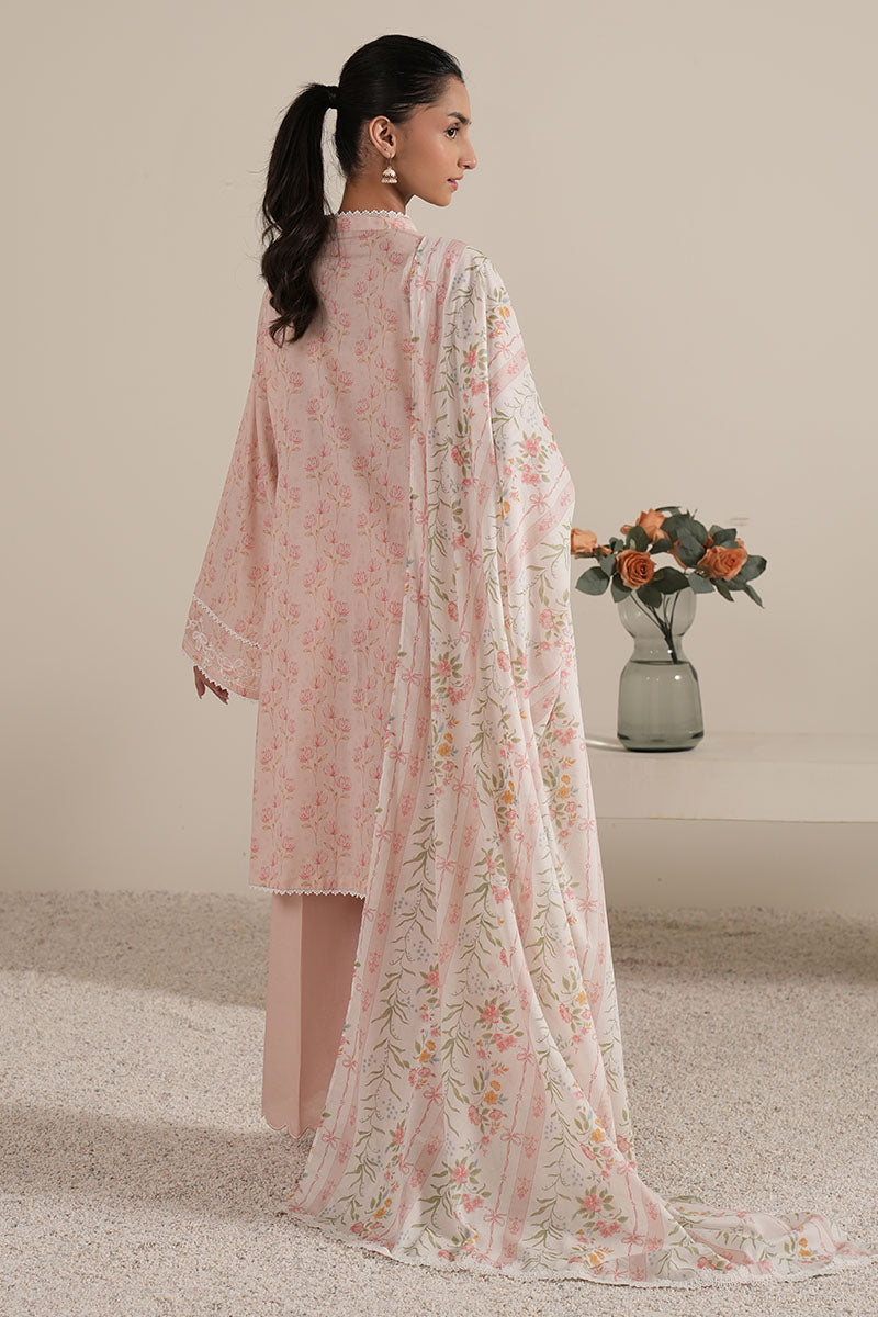 Cross Stitch - SERENE TALE - Lawn - 3 Piece - Unstitched