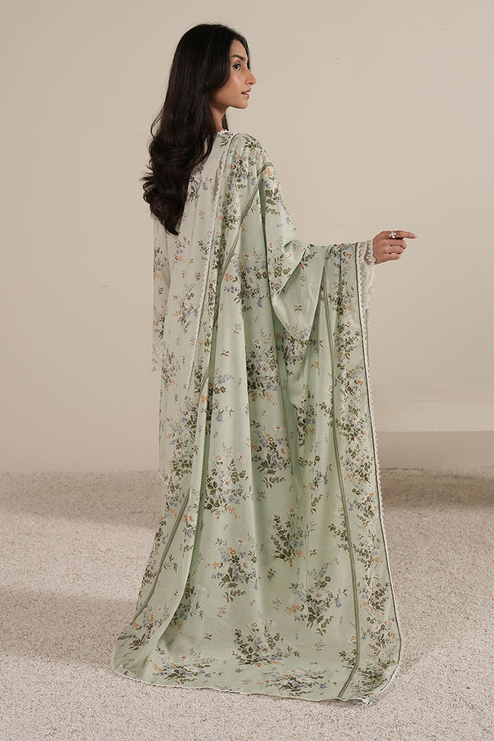 Cross Stitch - PALE AQUA - Lawn - 3 Piece - Unstitched