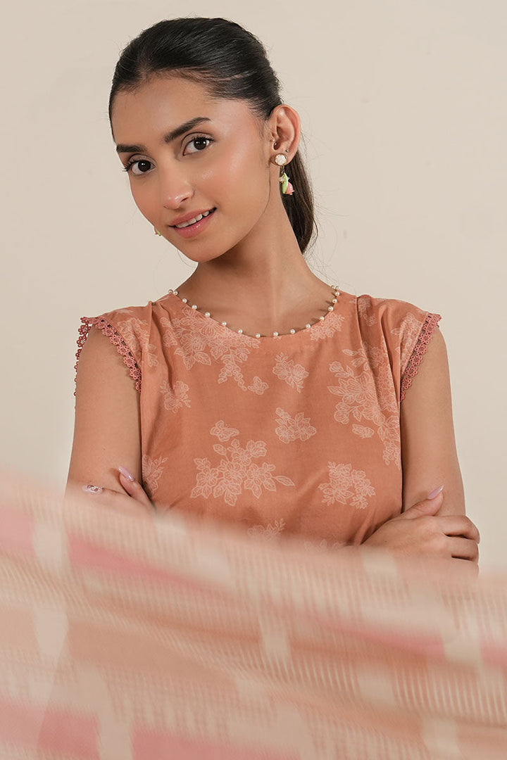 Cross Stitch - CORAL CRUSH - Lawn - 3 Piece - Unstitched