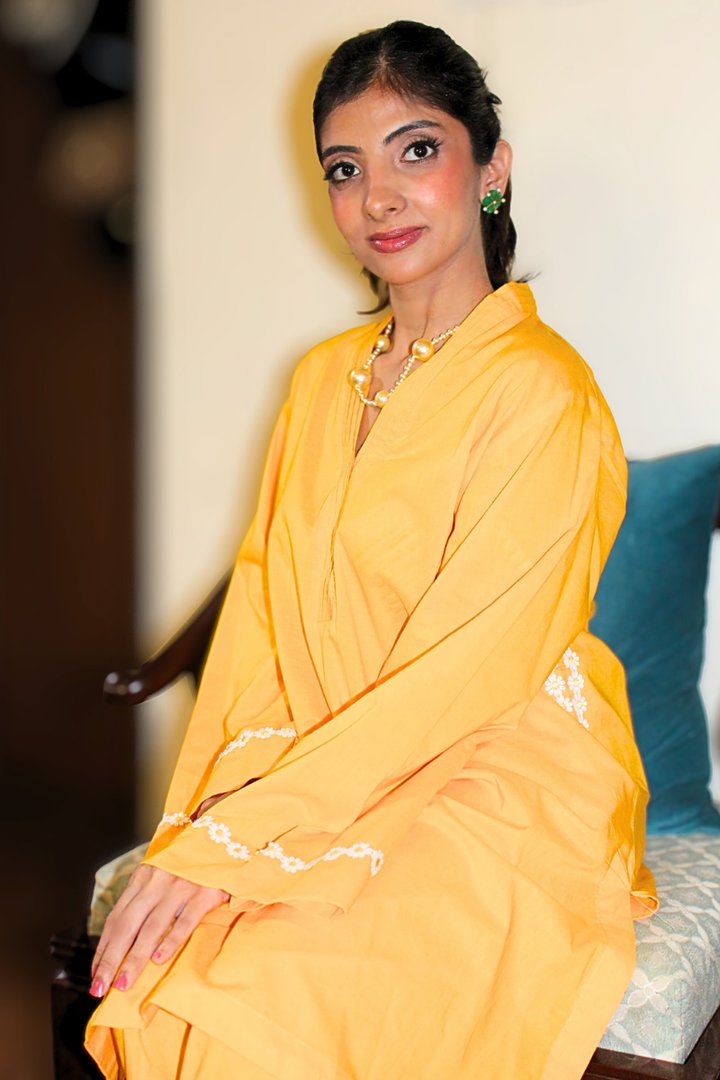 Nazia and Parisa - Daisy - Tangerine - Lawn - 2 Piece