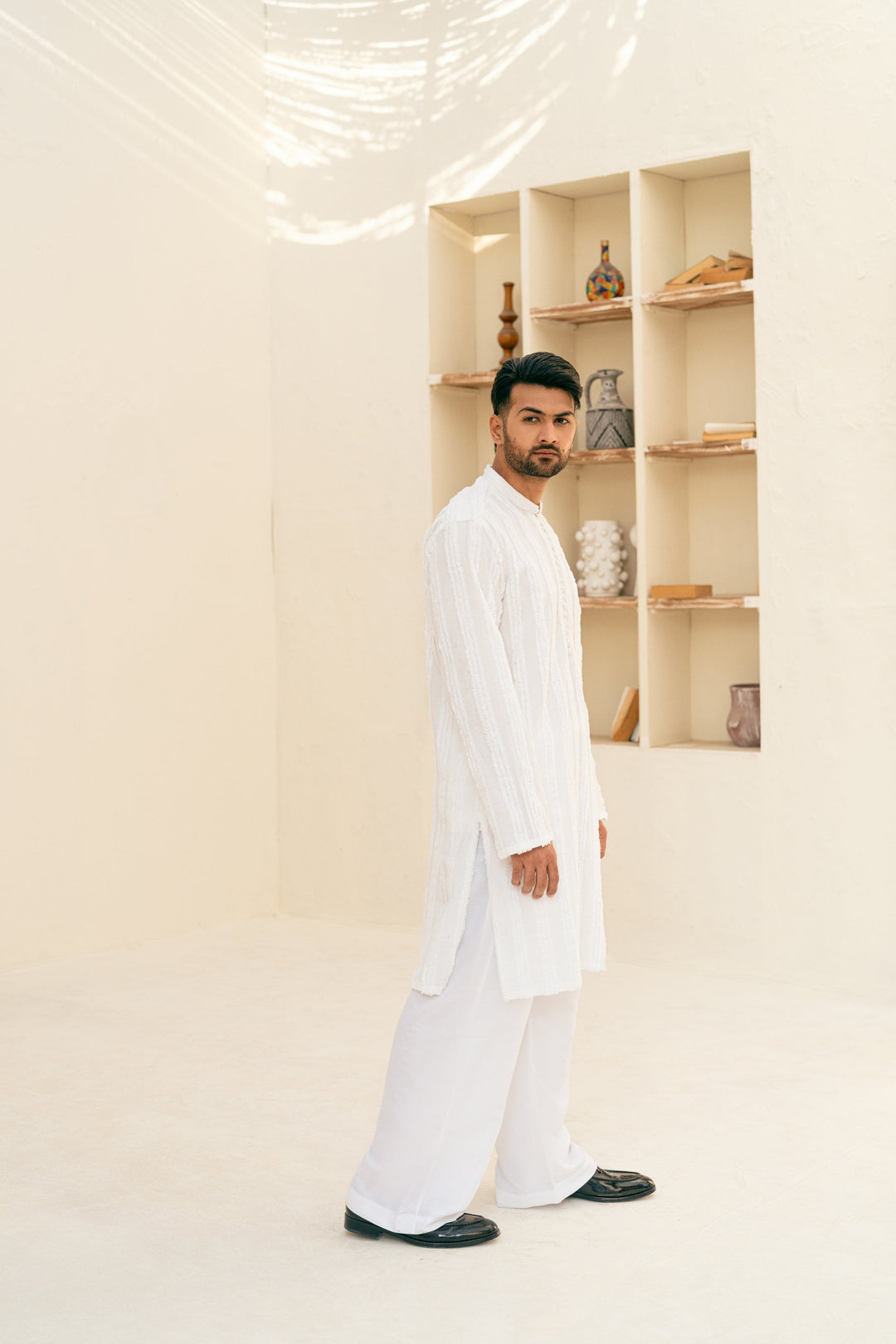 DEEPAK & FAHAD - Ehan - White - cotton - 2 Piece