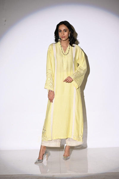Insia Sohail - Sunela - Yellow - 3 Piece - Cotton net - Studio by TCS