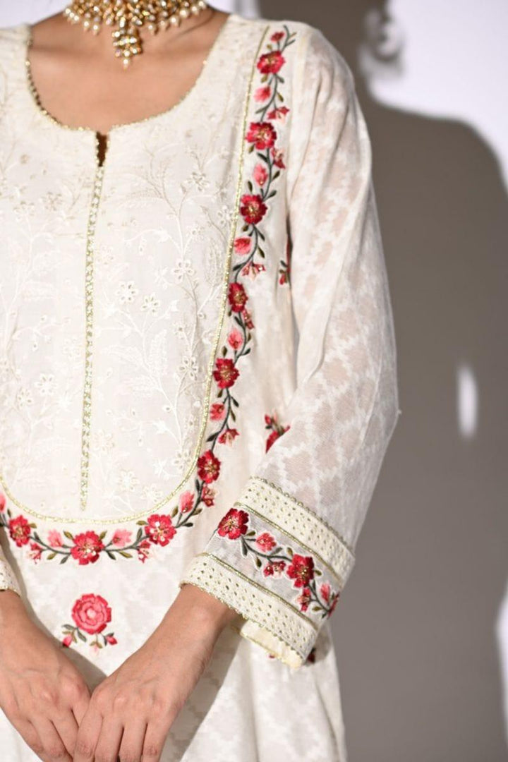 Insia Sohail - Ilyana - White - 3 Piece - Cotton net - Studio by TCS