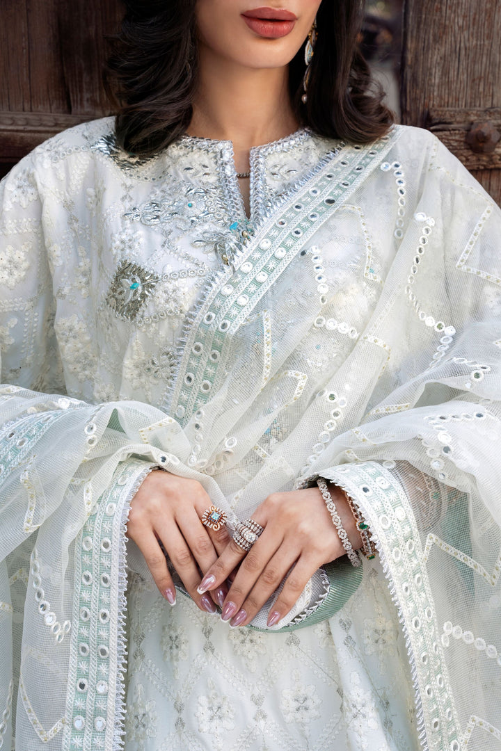 Nilofer Shahid - Chandaniya Suit For Women - 3 Piece