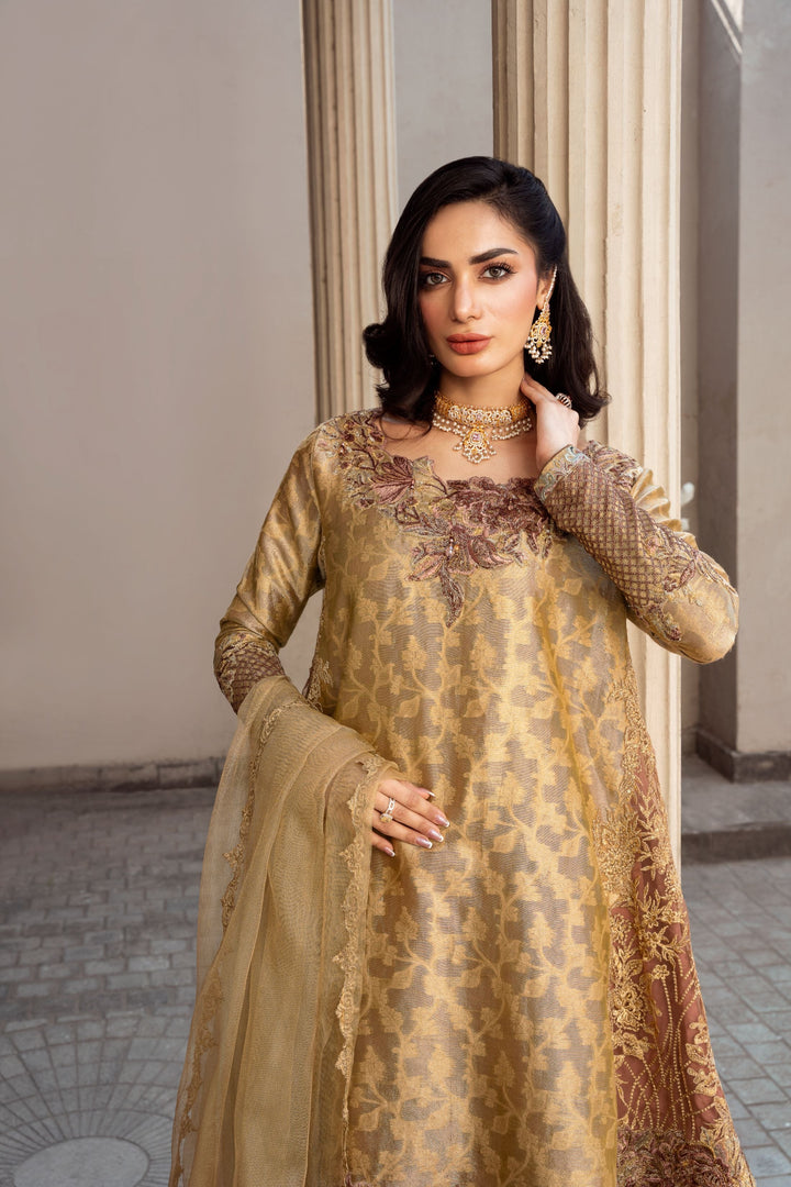 Nilofer Shahid - Zarvina Suit For Women - 3 Piece