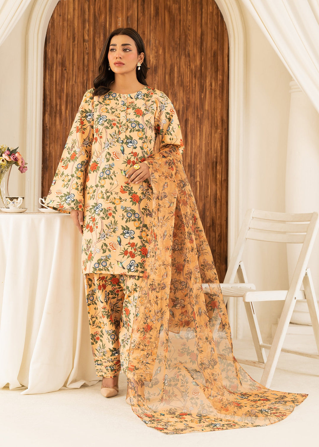 Allure by IH - ELANOR - Multi Color - Lawn Silk & Organza - 3 Piece