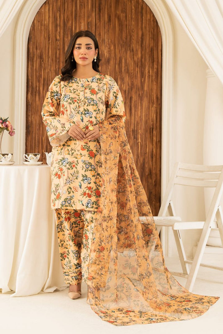 Allure by IH - ELANOR - Multi Color - Lawn Silk & Organza - 3 Piece