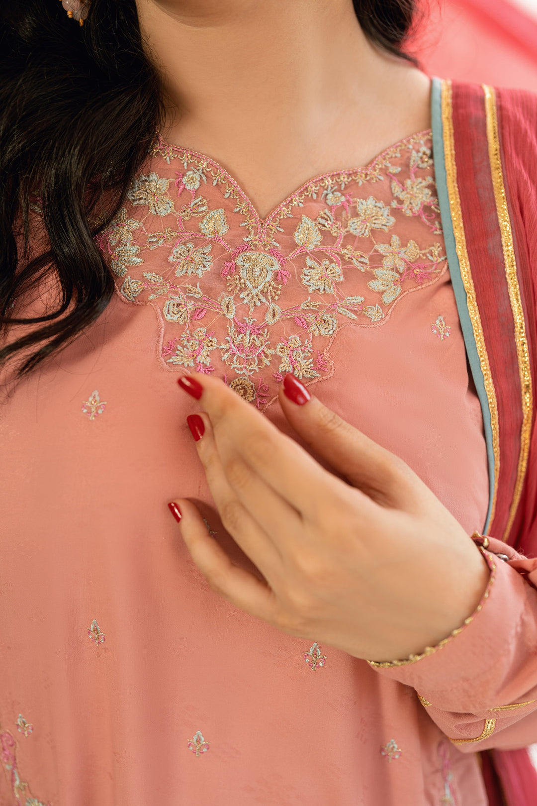 Omal by Komal - Ayla - Pink - 3 Piece