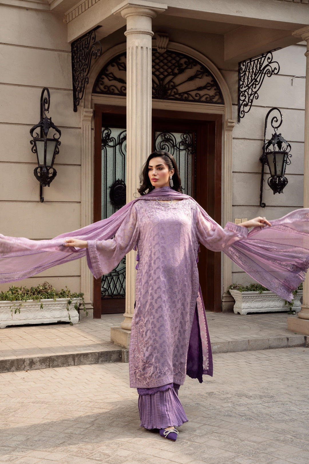 Nilofer Shahid - Mahveen Suit For Women - 3 Piece