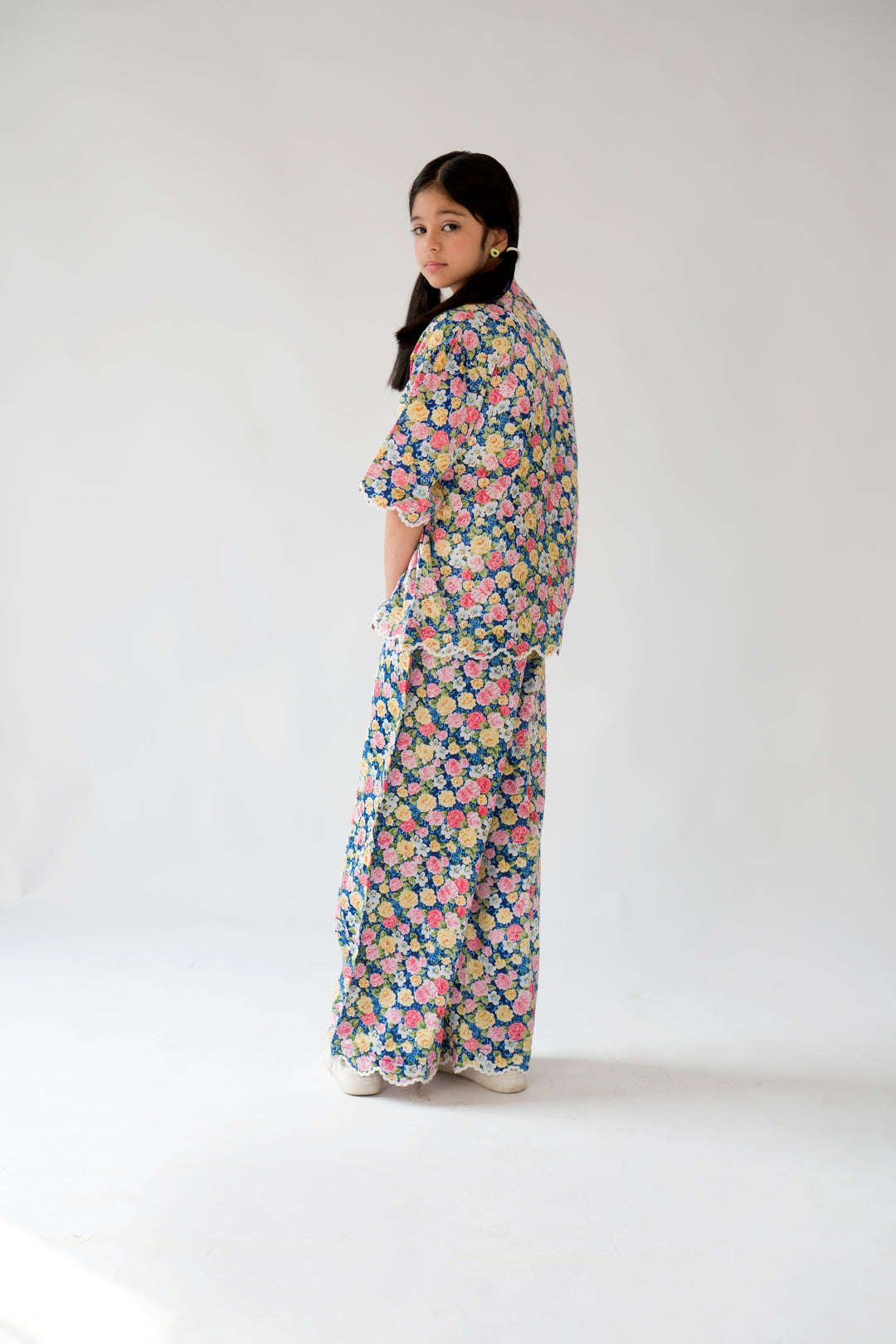 Hummingbirds - Floral Rush Co-ord Set - Cotton Lawn - 2 Piece