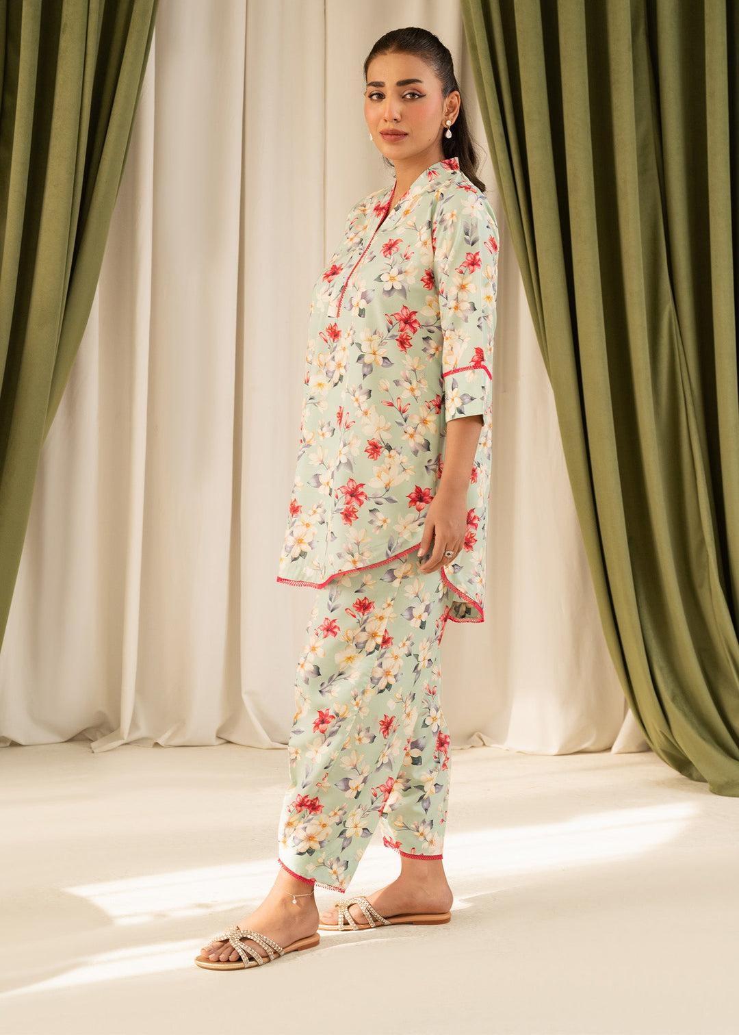 Allure by IH - FLORENCE - Multi Color - Lawn Silk - 2 Piece