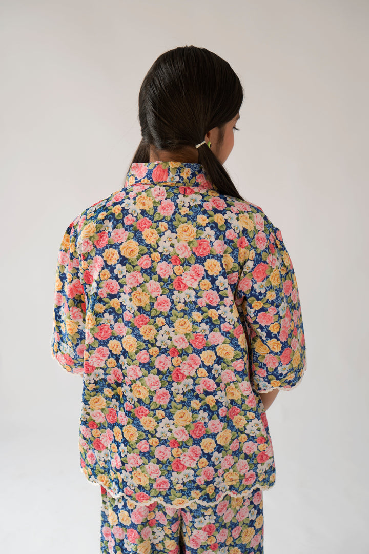 Hummingbirds - Floral Rush Co-ord Set - Cotton Lawn - 2 Piece