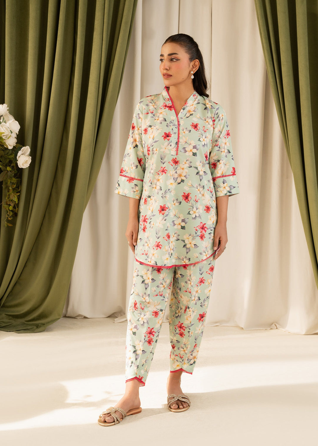 Allure by IH - FLORENCE - Multi Color - Lawn Silk - 2 Piece