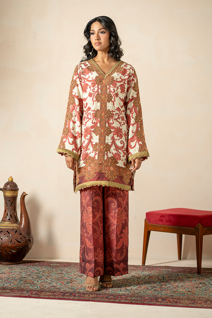 Shamaeel - Antique Art - Khaadi Silk