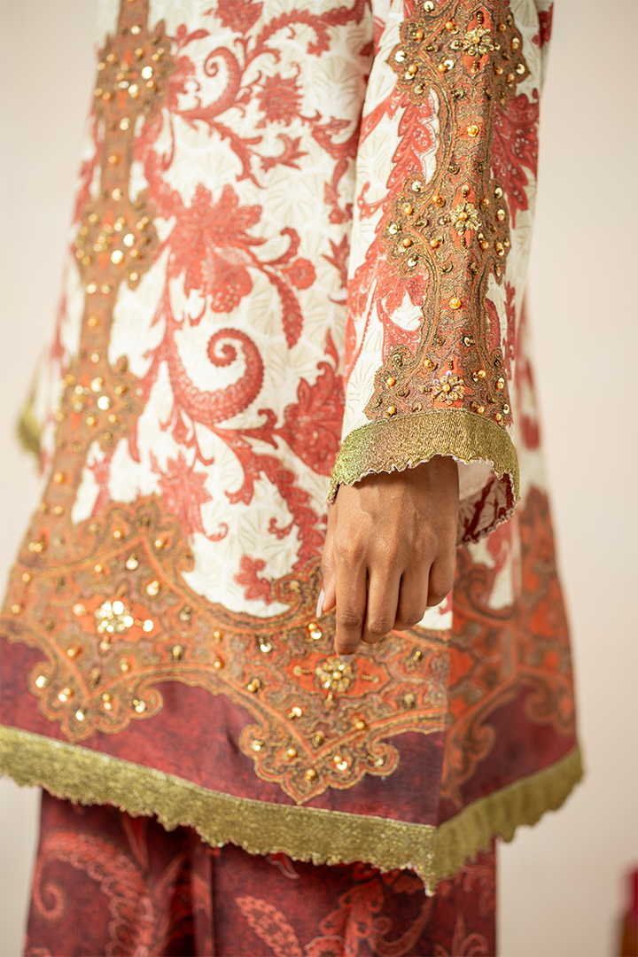 Shamaeel - Antique Art - Khaadi Silk