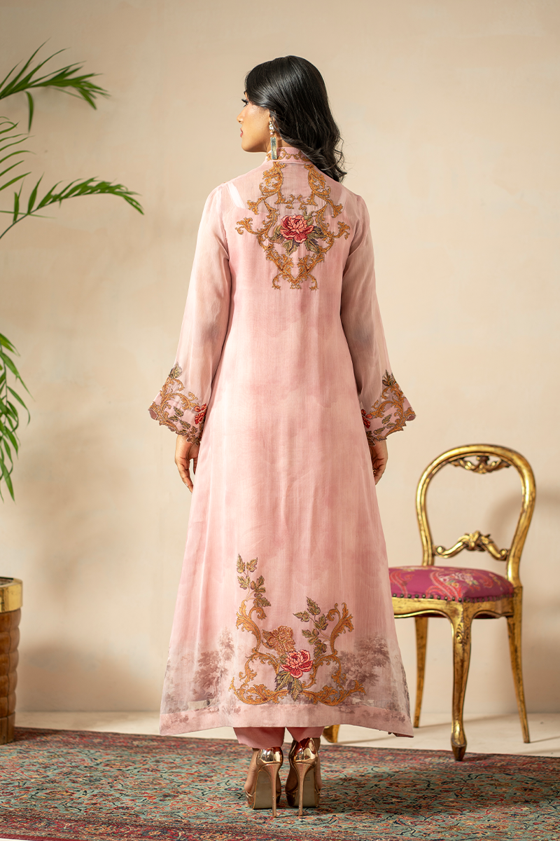 Shamaeel - Blush Rose - Pure Chiffon/Cotton Silk