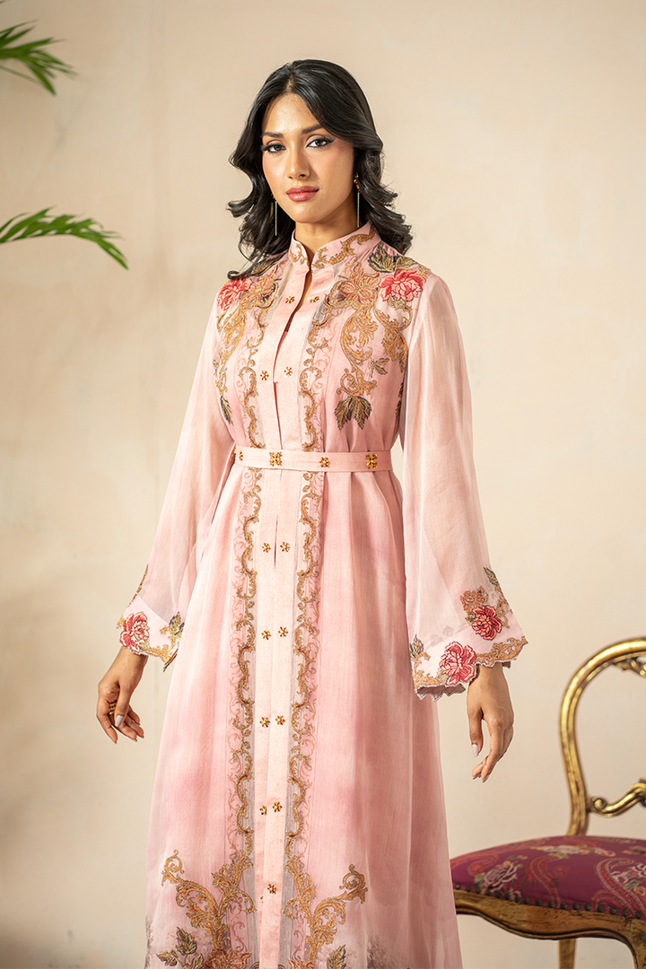 Shamaeel - Blush Rose - Pure Chiffon/Cotton Silk