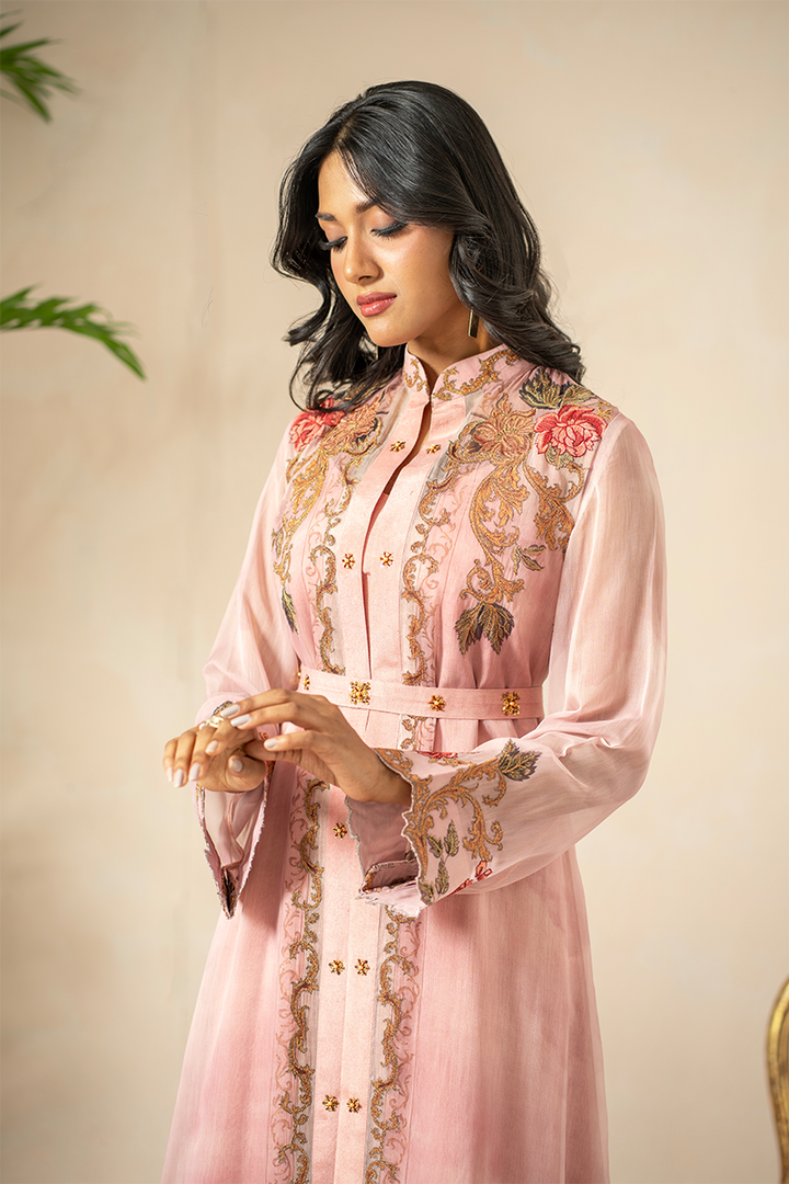 Shamaeel - Blush Rose - Pure Chiffon/Cotton Silk