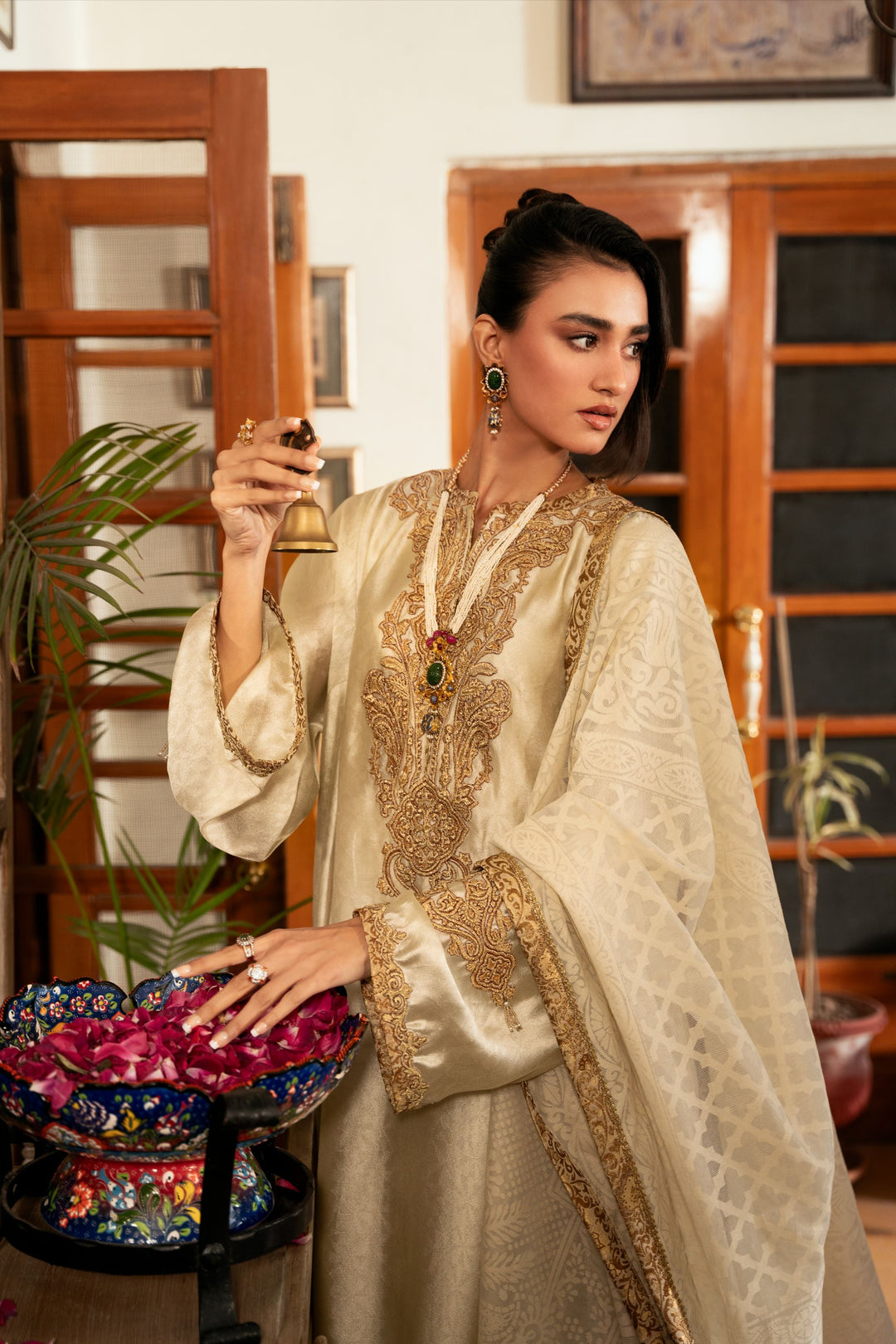 Nilofer Shahid - Nooresta Suit For Women - 3 Piece