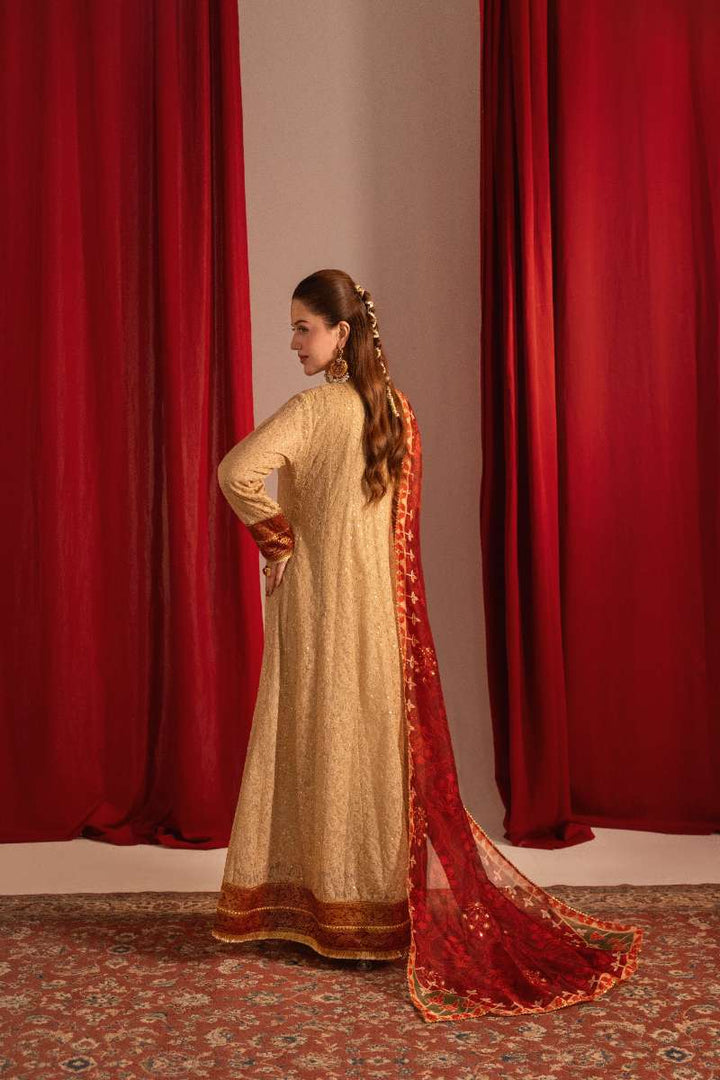 Zaaviay-Ruby Charm-Beige-Chikankari-3 Piece