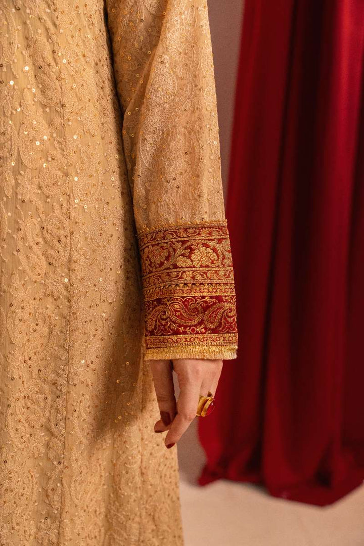 Zaaviay-Ruby Charm-Beige-Chikankari-3 Piece
