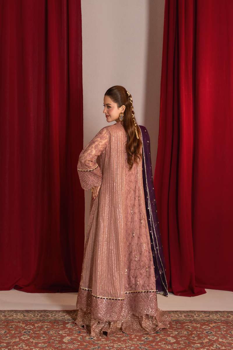 Zaaviay-Rosy Mauve-Mauve-Chiffon-3 Piece