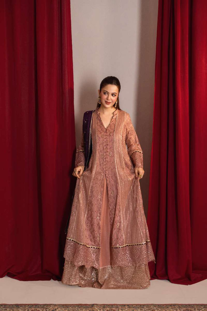 Zaaviay-Rosy Mauve-Mauve-Chiffon-3 Piece