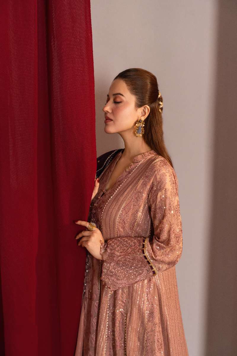 Zaaviay-Rosy Mauve-Mauve-Chiffon-3 Piece