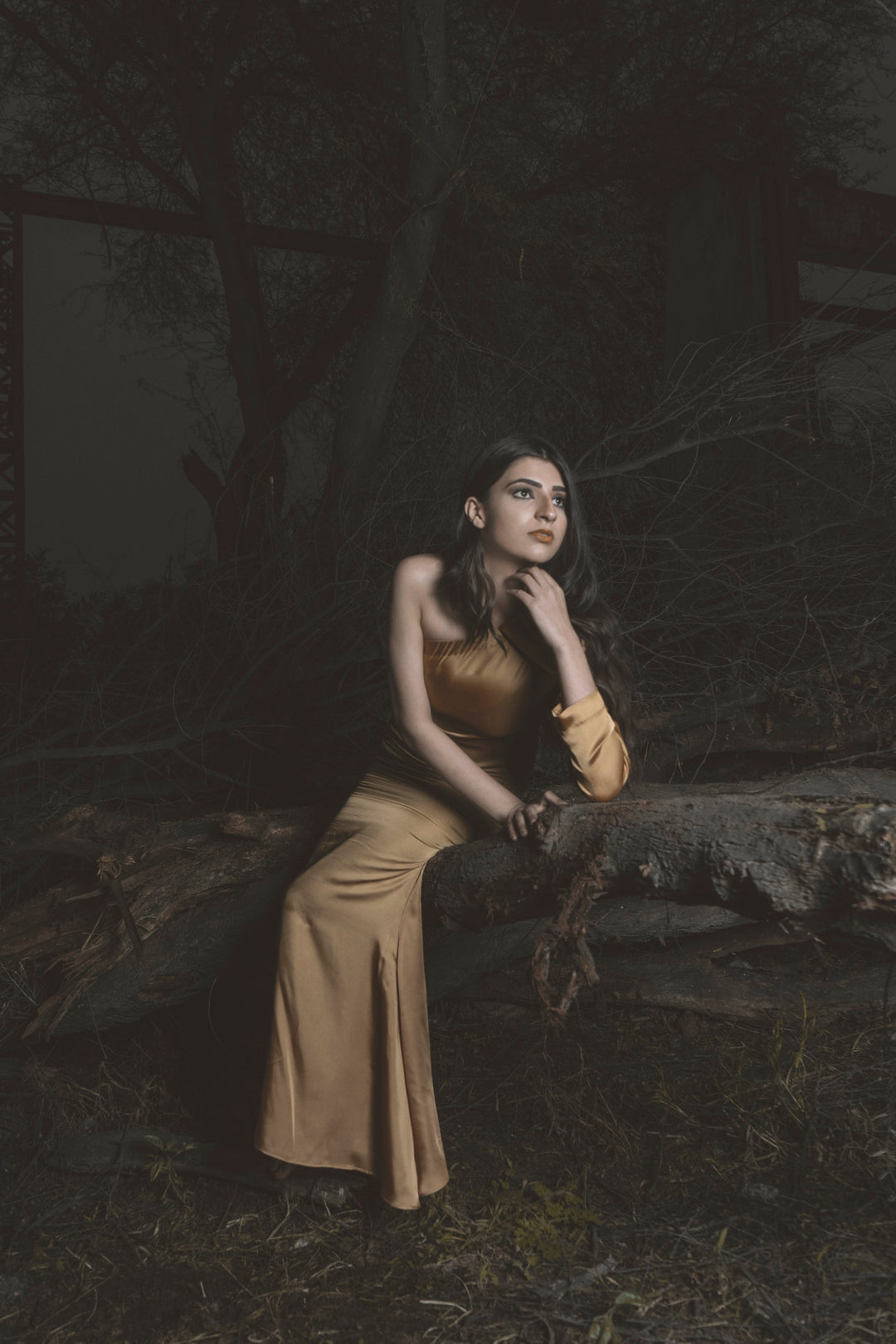 Syah - Fish Maxi - Silk - Golden - 1 Piece