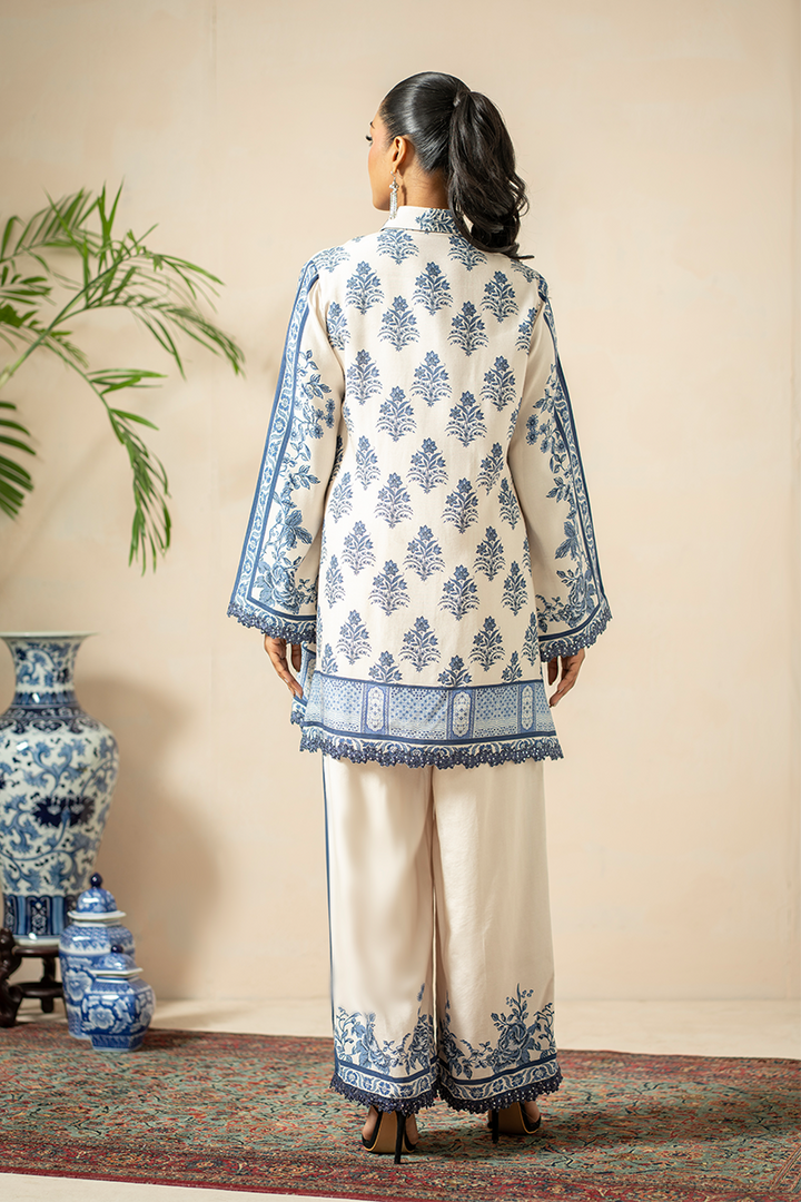 Shamaeel - Blue Opal - Khaadi Silk