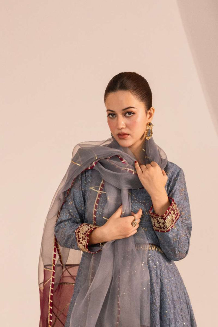 Zaaviay-Lilac Breeze-Lavender-Chikankari-3 Piece