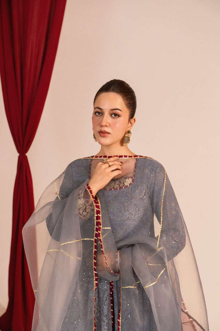 Zaaviay-Lilac Breeze-Lavender-Chikankari-3 Piece