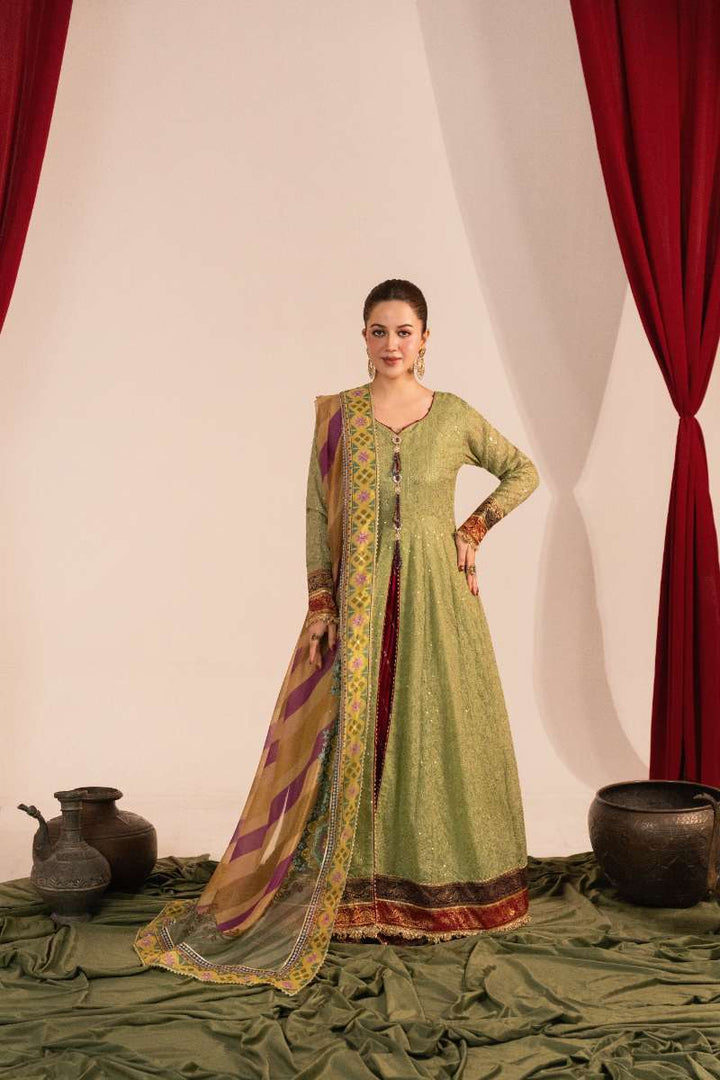 Zaaviay-Mint Oasis-Mint Green-Chikankari-3 Piece